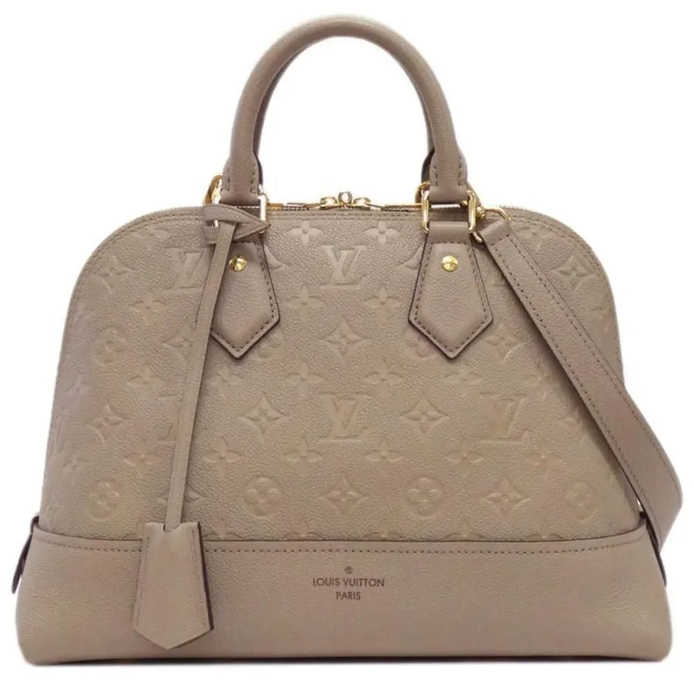 Louis Vuitton Monogram Implant Neo Alma PM Shoulder Bag Beige
